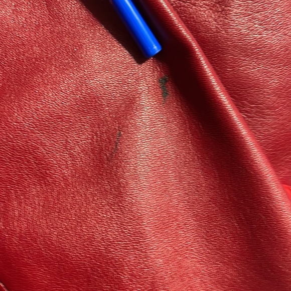 Danier Red Leather Jacket - Picture 8 of 13